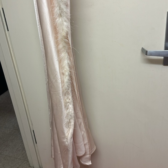 Silk Champagne maxi dress - Picture 3 of 3